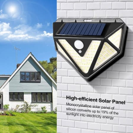 Outdoor Solar Motion Sensor Light Wall Light 166LED