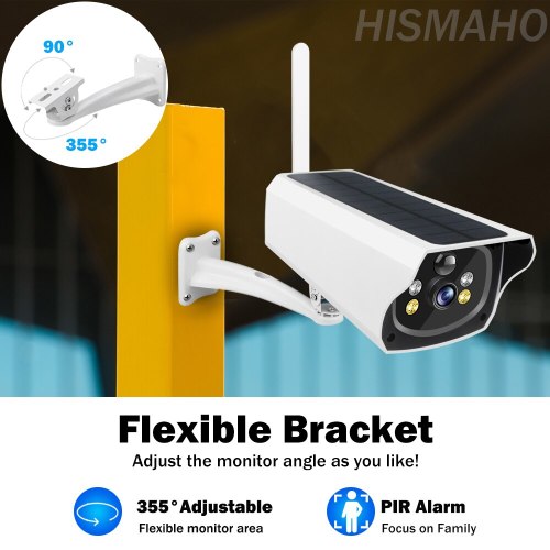 Low Power Consumption Camera Outdoor WiFi Home Security Camera With Solar Panel
