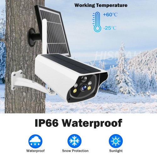 Low Power Consumption Camera Outdoor WiFi Home Security Camera With Solar Panel