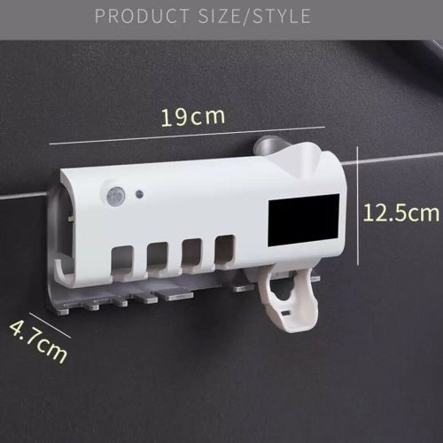 Sterilizing Toothbrush Holder & Toothpaste Dispenser