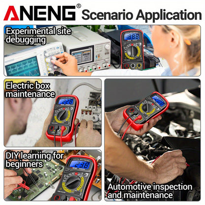 ANENG AN8204 Multimeter 1999 Counts Digital High Precision AC/DC Voltage DC Current hFE Triode Buzzer Multifunctional Test Tools