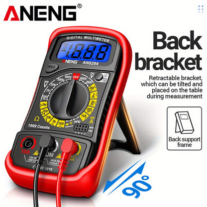 ANENG AN8204 Multimeter 1999 Counts Digital High Precision AC/DC Voltage DC Current hFE Triode Buzzer Multifunctional Test Tools
