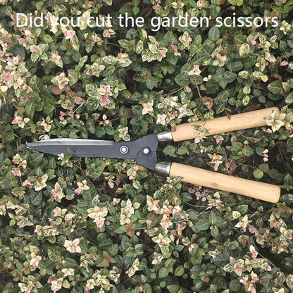 Garden Pruning Shears, 1-Pack, Contemporary Style, Comfort Grip Wooden Handle, Carbon Steel Blade, Professional Grade Landscaping and Lawn Care Scissors for Pruning and Shaping Plants