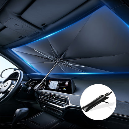 Portable foldable windproof sunshade | UV protection and heat reduction | Easy to use and store | Fits most models including SUV, MPV and trucks | Sunshade accessories
