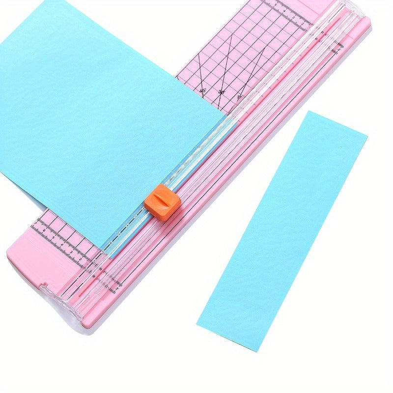 Easy-Glide Portable A4 Paper Cutter with One-Way Blade - Perfect for Everyday Office Use