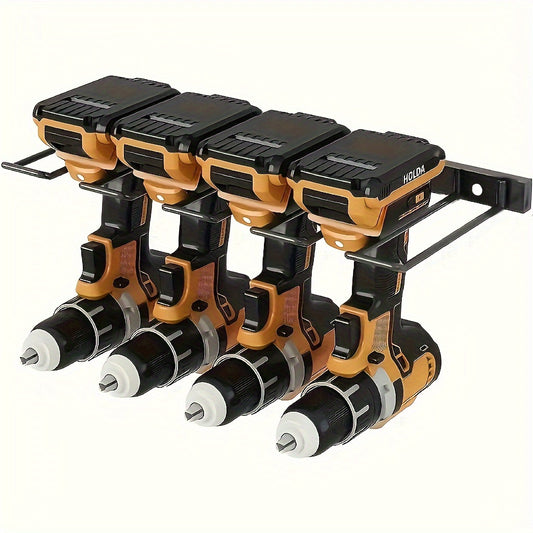 1PC 1 tier power tool organizer - wall mount drill holder, garage tool display, storage rack, and organizer for efficient tool management