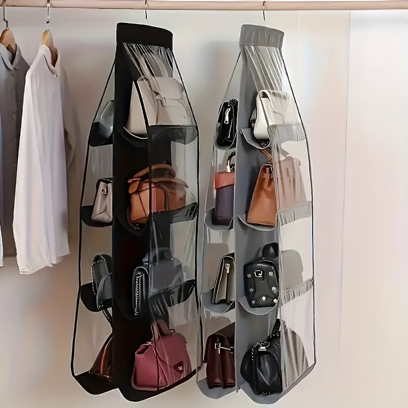 Women's Space Saving Multi-layer Hanging Storage Bags - Dust-proof, 360° Rotating Closet Organizer