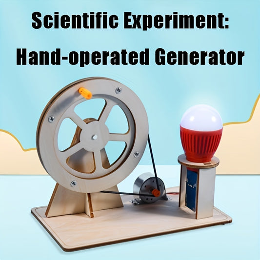 1pc Creative Science Generator Kit - Learn Wind Power Generation Principle, DIY Hand-Build Device, Develops Critical Thinking, Problem-Solving Skills, Perfect for Students, Science Enthusiasts, and STEM Education