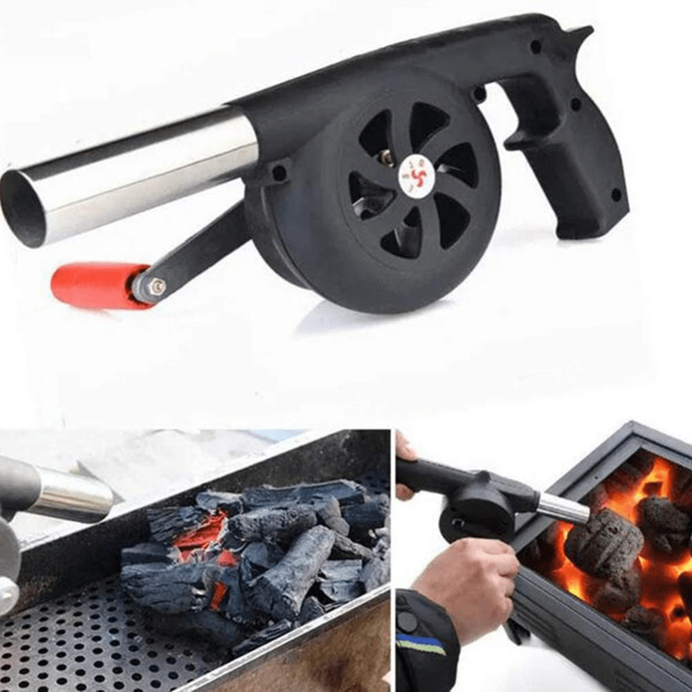 Portable Hand Blower for BBQ, Camping and Fire-Building - Efficient and Easy-to-Use Stove Accessory