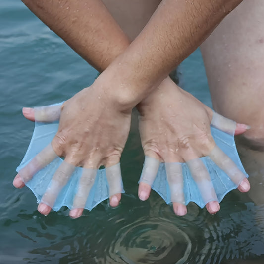 Silicone Swimming Fins Webbed Gloves Swimming Training Equipment