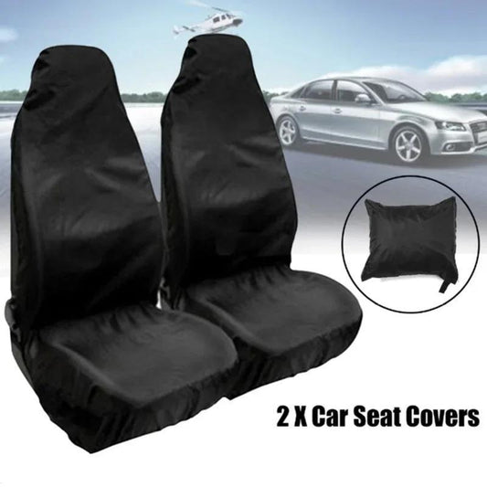 Waterproof Black Car Seat Cover - Durable Polyester