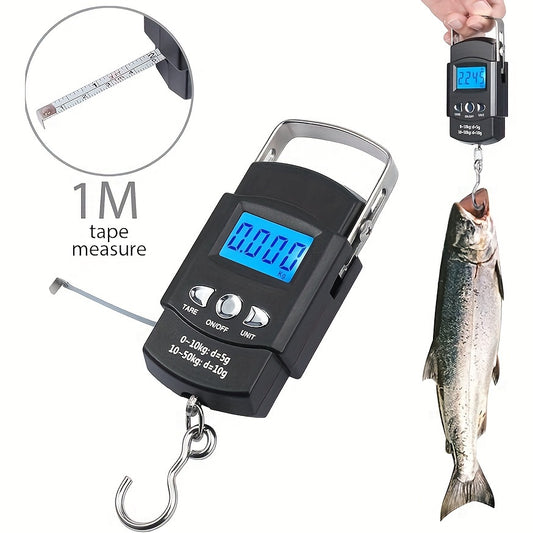 1 Piece Portable Electronic Luggage Scale, Home Travel Luggage Scale, Digital Handheld Luggage Hanging Luggage Scale, Mini Portable Electronic Scale, Travel Essentials, Kitchen Scale, Maximum Loading 49.9KG