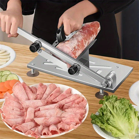 1 piece manual meat knife, adjustable thickness slicer for meat, fruits and vegetables. Perfect slicing tool for home cooking and grilling