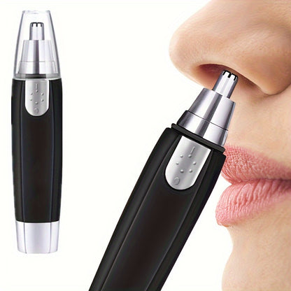 Precision Painless Trimmer - Professional Ear, Nose & Brow Grooming, Sleek Design, No Battery Needed