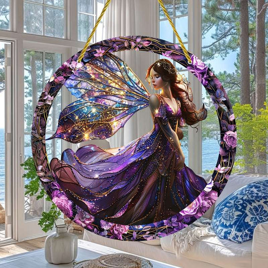 1pc/2pcs Acrylic Fairy Sun Catcher Hanging Decoration - Stain-Resistant