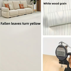 1 Roll Peel & Stick Wood Grain Vinyl   Self Adhesive Waterproof Peel Away  Realistic Wood Plank Tiles  Easy DIY Installation  Low Thickness (0.26mm) Laminate Floor Covering  Bathroom    Wood Like Floor