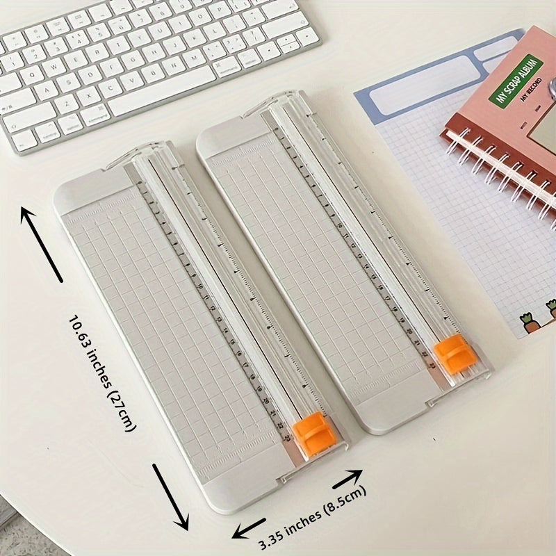 1 Piece Ergonomic Portable Sliding Bench Cutter - Precision Cutting Tool for Students, Office and Home Use - Compact Design, Easy to Use and Space Saving