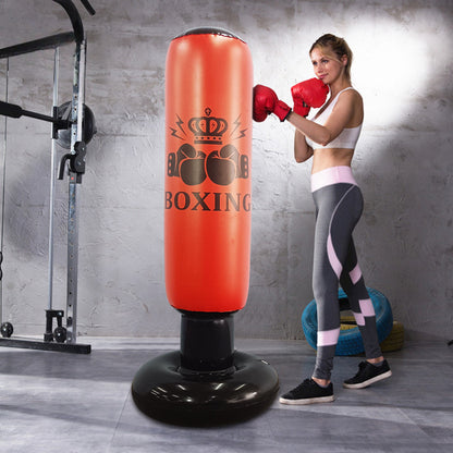 Inflatable PVC Boxing Post - Durable Punching Bag for Fighting Training