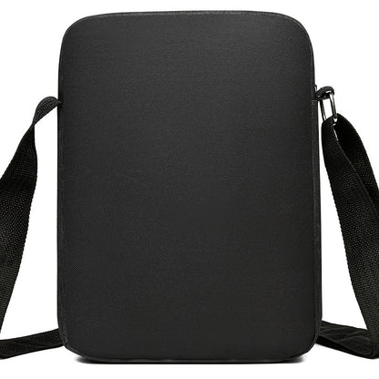 Women's Stylish Black Nylon Crossbody Bag - Roomy and Durable with Zipper Closure, Perfect for Cell Phones and Cameras