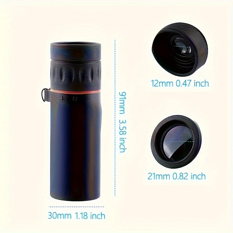 Beekinn HD Monocular Telescope - Portable for Outdoor Adventures, Hunting, Travel and Concerts - Perfect Gift for Halloween, Christmas, Black Friday