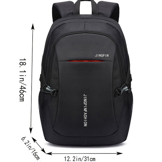 Men's New Nylon Leisure Bag Large Capacity Travel Computer Backpack Waterproof Weight Loss Backpack [Zipper Direction Random]