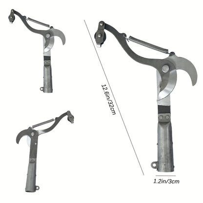 High Carbon Steel Pruning Shears, 32.0 cm - Modern Style, Cordless Pruner with Pulley Design and Cord for Fruit Trees