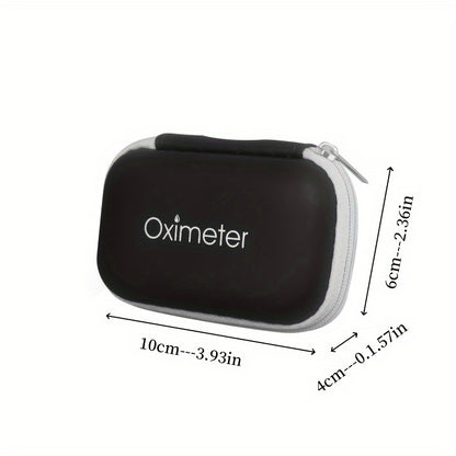 Durable Fingertip Pulse Oximeter Case with Secure Zipper - Portable Protective Carrying Bag