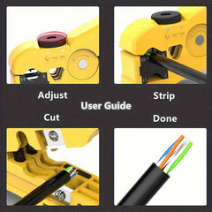1pc Multi-Functional Electric Stripping Knife Pliers Tool Coaxial Cable Wire Cutter Striper For Utp