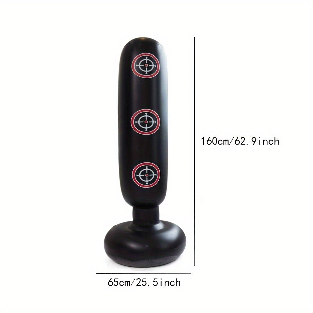 Home Thickened PVC Inflatable Boxing Pillar, Inflatable Punching Bag, Boxing Tumbler Toy, Fitness Punching Bag, Party Game - Exercise and Stress Relief