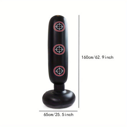 Home Thickened PVC Inflatable Boxing Pillar, Inflatable Punching Bag, Boxing Tumbler Toy, Fitness Punching Bag, Party Game - Exercise and Stress Relief