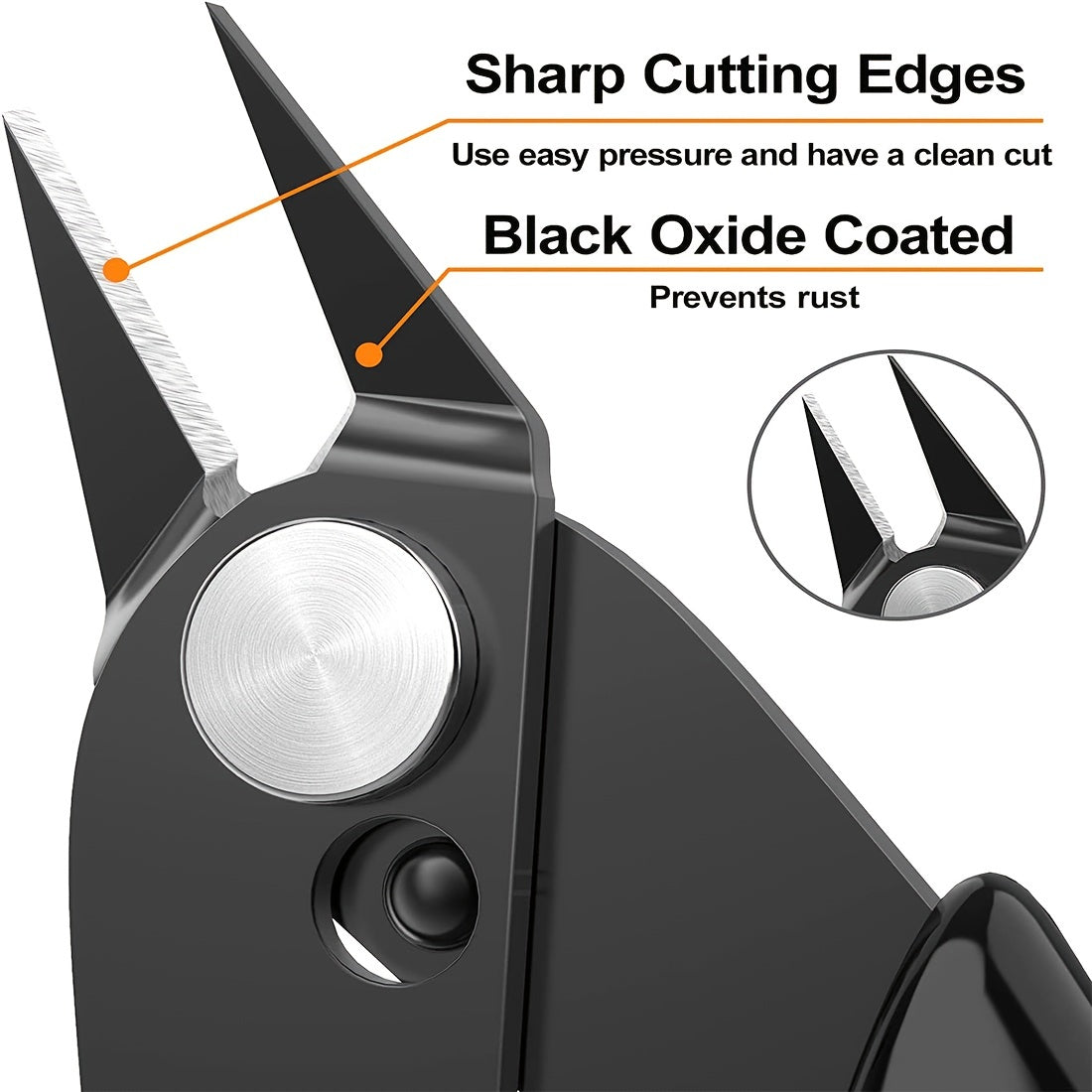 5-Inch Precision Wire & Zip Tie Cutters - Expert Craftsmanship for Jewelry Making, Electronic Repairs & Hobbyists - Durable, Ergonomic Design
