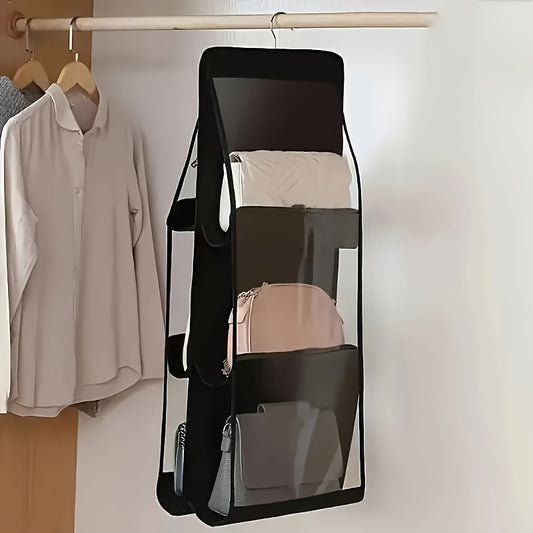 Women's Space Saving Multi-layer Hanging Storage Bags - Dust-proof, 360° Rotating Closet Organizer