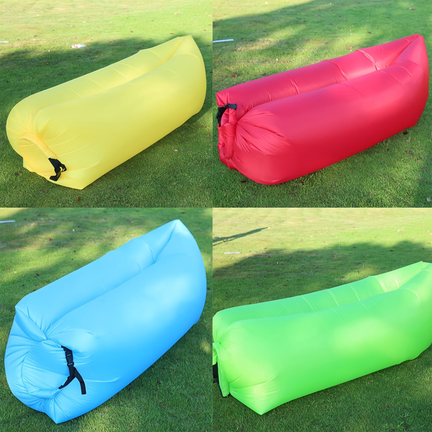 Portable Self-Inflating Air Lounger - Waterproof, Leak-Proof & Easy Setup - Ideal for Backyard, Beach, Camping, Picnics, Music Festivals & Hiking