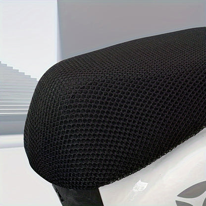 1pc non-slip breathable honeycomb mesh seat cover battery car sunscreen seat cover electric motorcycle four seasons universal