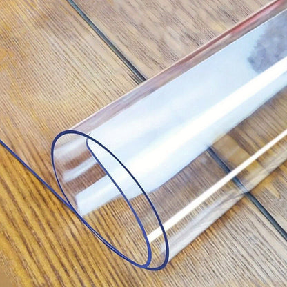 1 piece of high quality PVC tablecloth - transparent, 1.5mm thick, heat resistant, anti-scratch table protector for home and hotel