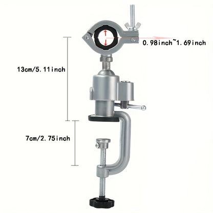 1-Piece Universal Multi-Purpose Stand - 360 Degree Rotatable, Adjustable Drill Clamp, Stand and Bracket - Perfect for Drills, Drill Presses and Handheld Drills