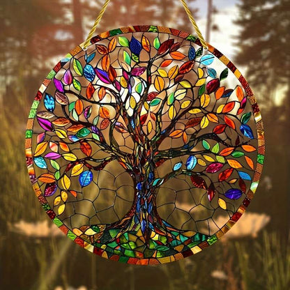 Acrylic Tree Of Life Sun Catcher - Hanging Outdoor Decoration
