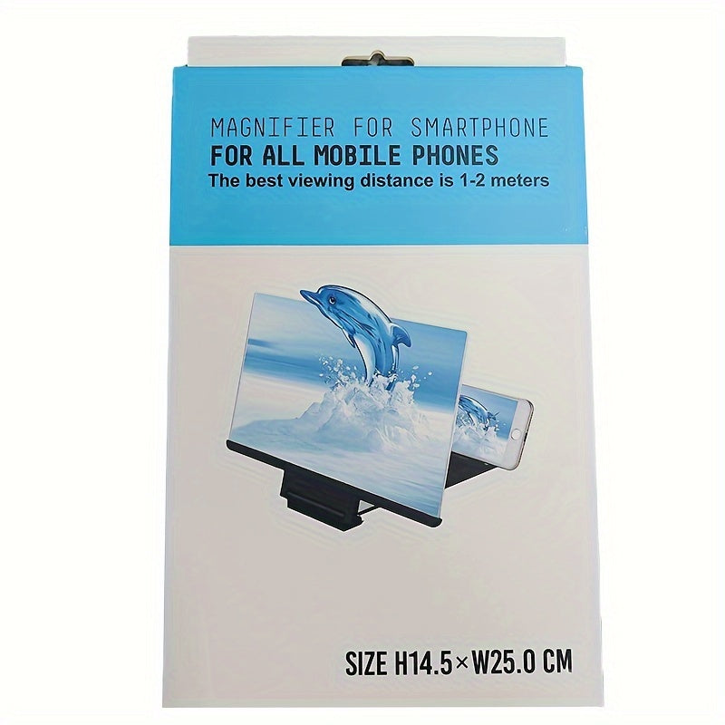 30.48 Cm 3D Mobile Phone Screen Magnifier HD Video Amplifier Stand Bracket With Movie Game Magnifying Folding Desk Holder
