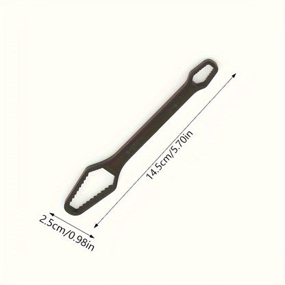 1pc Heavy-Duty Adjustable Torx Wrench Dual-Head Spanner with 5mm Thick Metal Construction 3-17mm