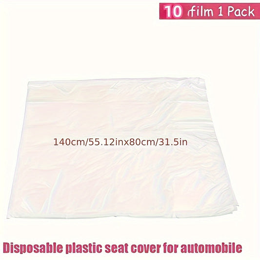 10 Pieces Disposable Car Seat Covers, Easy Care, Stain Resistant Protective Covers for Car Maintenance and Repair