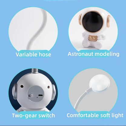 Creative Astronaut Desktop Learning Lamp, Room Decoration Led Table Lamp, Reading Lamp Ornaments