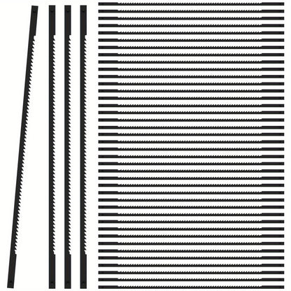 40Pcs Scroll Saw Blade Pin End Set Compatible With 3921 3922 SK5 High Carbon Steel 12.7cm 15TPI Woodworking Metal Cutting Scroll Saw Blade Kit For Softwood Hardwood Wood Cutting Saw Blades Metal Cutting Saw Blades 15TPI Scroll Saw Blade