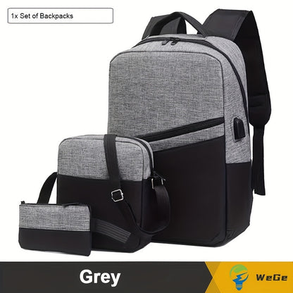 2-piece business travel backpack, multifunctional laptop backpack, laptop bag sent randomly