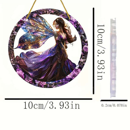 1pc/2pcs Acrylic Fairy Sun Catcher Hanging Decoration - Stain-Resistant