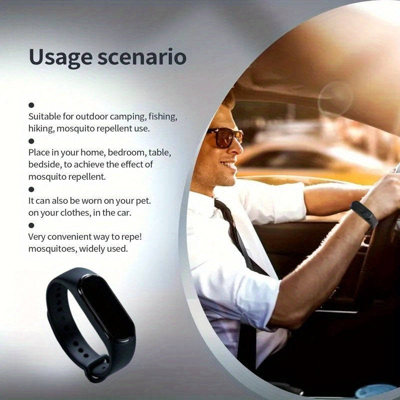 (Physical Method) 4pcs/set Household Insect Proof Watch  Women's Insect Bite Proof Watch  Outdoor Men's Mosquito Interference Watch  Summer Mosquito Proof  Suitable for Both Men and Women  Comfortable to Wear  Non toxic and Odorless