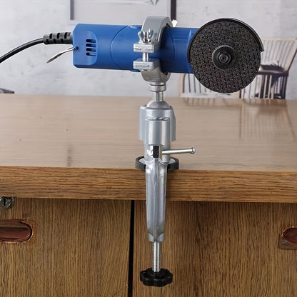1-Piece Universal Multi-Purpose Stand - 360 Degree Rotatable, Adjustable Drill Clamp, Stand and Bracket - Perfect for Drills, Drill Presses and Handheld Drills