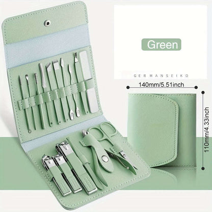 Professional Nail Care Set Complete Manicure and Pedicure Tool Set with Portable Travel Case