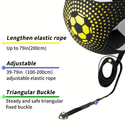 Football/volleyball/rugby training belt, football/volleyball/rugby training device, football training equipment/auxiliary equipment, adjustable football training belt, kicking and throwing single football practice