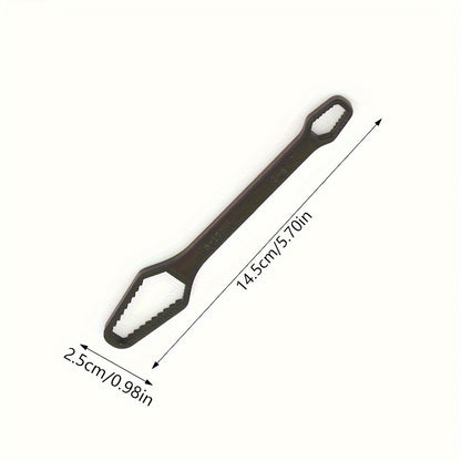 1pc Heavy-Duty Adjustable Torx Wrench Dual-Head Spanner with 5mm Thick Metal Construction 3-17mm