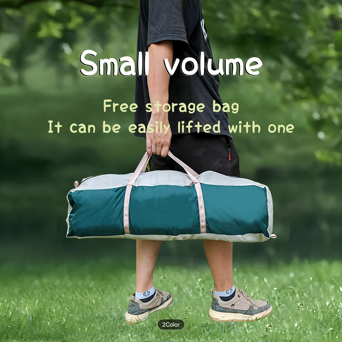 Versatile Waterproof & Windproof Tent with Dual Doors - Ideal for Family Camping, Hunting, Hiking, and Travel